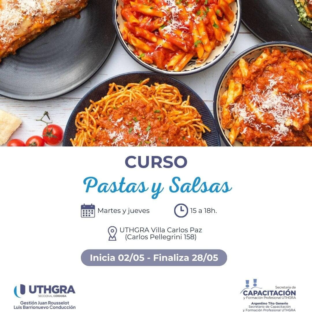 Curso de Pastas y Salsas